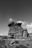 Mother Cap Gritstone rock formation, Millstone Edge