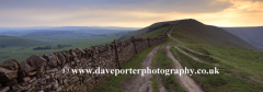 Sunset over the Vale of Edale, Edale Valley