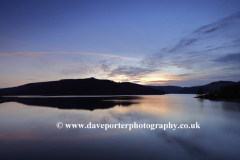 Autumn sunset, Ladybower reservoir