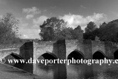 River Wye and stone road bridge, Bakewell Town