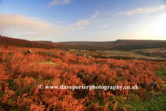 Autumn View to Houndkirk Moor near Hathersage