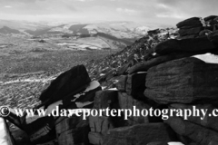 Winter snow on Hathersage moor