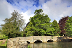 Sheepwash Bridge, river Wye, Ashford in the Water