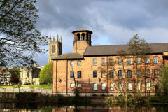 Silk Mill World Heritage Site, river Derwent, Derby