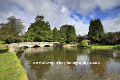 Sheepwash Bridge, river Wye, Ashford in the Water