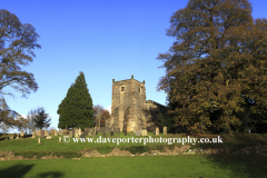 Autumn, St Marys parish church, Tissington village