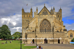 Exeter Cathedral and gardens