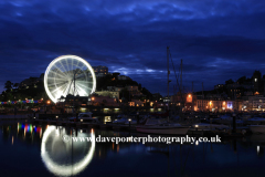 The Ferris Wheel at night, Torquay  harbour