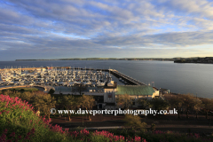 Sunset over the Royal Terrace Gardens, Torquay