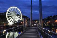 The Ferris Wheel at night, Torquay  harbour, Torbay