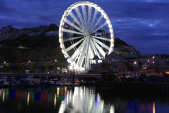 The Ferris Wheel at night, Torquay  harbour, Torbay