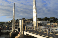 Sunset over Torquay harbour, Torbay