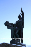 Statue of Ingolfur Arnarson, first Viking settler in Iceland