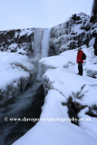 The Oxararfoss Waterfall, Pingvellir National Park