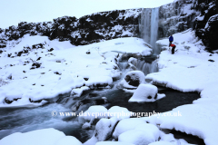 The Oxararfoss Waterfall, Pingvellir National Park