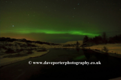 Northern Lights over Pingvellir National Park