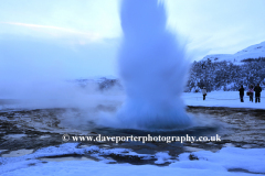 The Geothermal springs at Strokkur Geysir