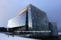 Exterior of the Harpa concert hall, Reykjavik