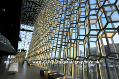 Interior of the Harpa concert hall, Reykjavik
