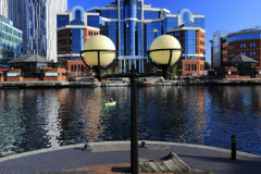 The Erie basin, Salford Quays, Manchester, Lancashire, England, UK