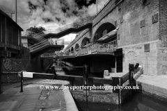 Lock 90 on the Rochdale canal, Central Manchester, Lancashire, England, UK