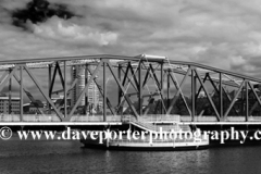 The Detroit Bridge in the Erie basin, Salford Quays, Manchester, Lancashire, England, UK