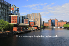 The Erie basin, Salford Quays, Manchester, Lancashire, England, UK