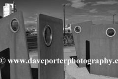 The Casuals Heritage sculpture, Salford Quays, Manchester, Lancashire, England, UK