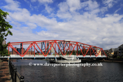 The Detroit Bridge in the Erie basin, Salford Quays, Manchester, Lancashire, England, UK