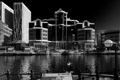 The Erie basin, Salford Quays, Manchester, Lancashire, England, UK