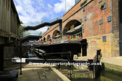 Lock 90 on the Rochdale canal, Central Manchester, Lancashire, England, UK