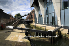 Lock 90 on the Rochdale canal, Central Manchester, Lancashire, England, UK