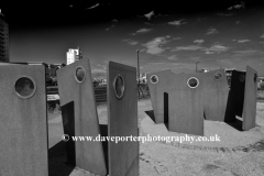 The Casuals Heritage sculpture, Salford Quays, Manchester, Lancashire, England, UK