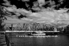 The Detroit Bridge in the Erie basin, Salford Quays, Manchester, Lancashire, England, UK