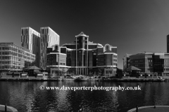 The Erie basin, Salford Quays, Manchester, Lancashire, England, UK