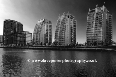 The Huron basin, Salford Quays, Manchester, Lancashire, England, UK