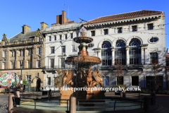 Water fountain, town hall square gardens, Leicester