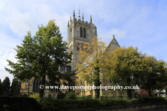 Autumn, St Marys church, Melton Mowbray