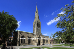 Summertime view of Leicester Cathedral