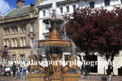 Water fountain at the town hall square, Leicester