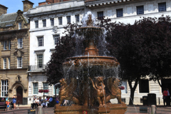 Water fountain, town hall gardens, Leicester