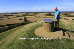 Walker at Burrough Hill, Iron Age Hillfort