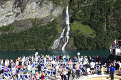 The Suitor waterfall in Geirangerfjord,
