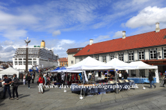 Summer view of the Fish Market, Stavanger City