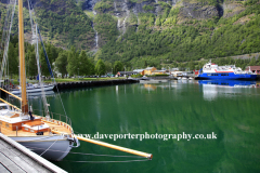 Boats in the harbour, Flam town, Aurlandsfjorden