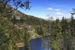 Blamansvatnet Lake on Mount Floyen, Bergen
