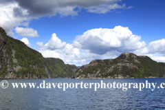 Summer, Osterfjord from a boat trip out of Bergen