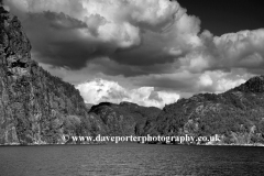 Osterfjord from a boat trip out of Bergen City