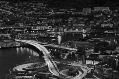 View of the road over Store Lungegårdsvann, Bergen