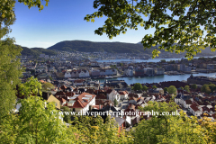 A view over Bergen City, from Mount Floyen